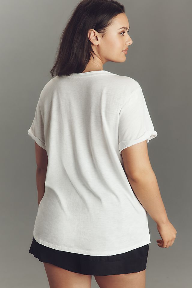 Pilcro Quinn Women's Drapey V-Neck Tee