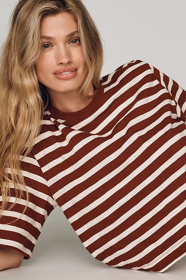 Maeve Corey Women's Cotton Boxy Tee