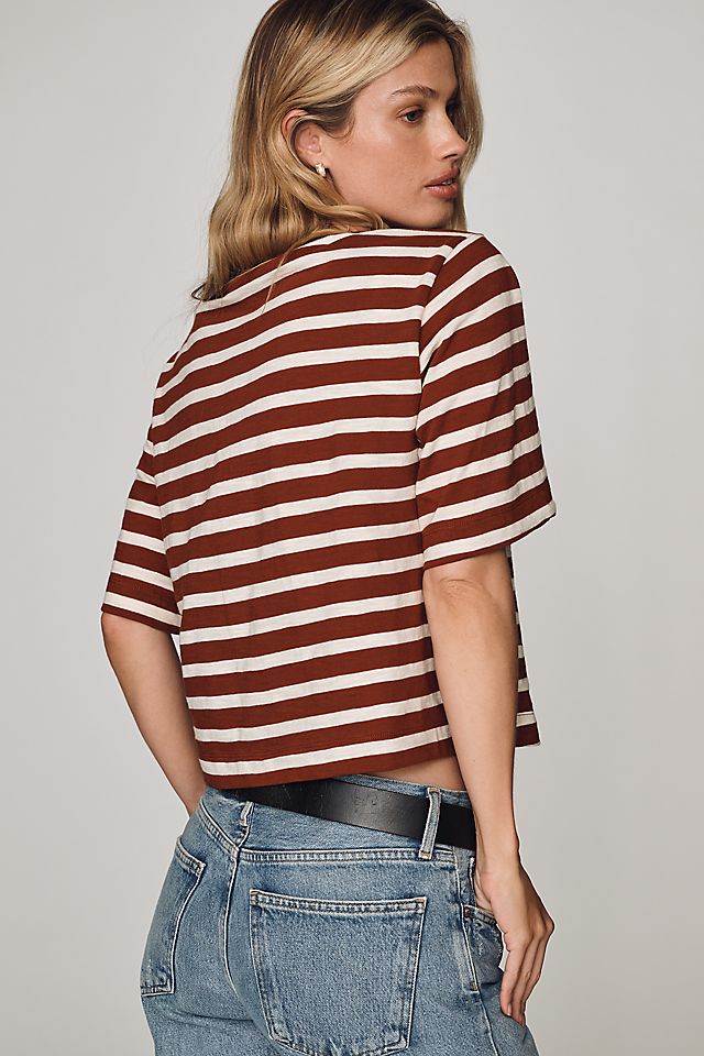 Maeve Corey Women's Cotton Boxy Tee