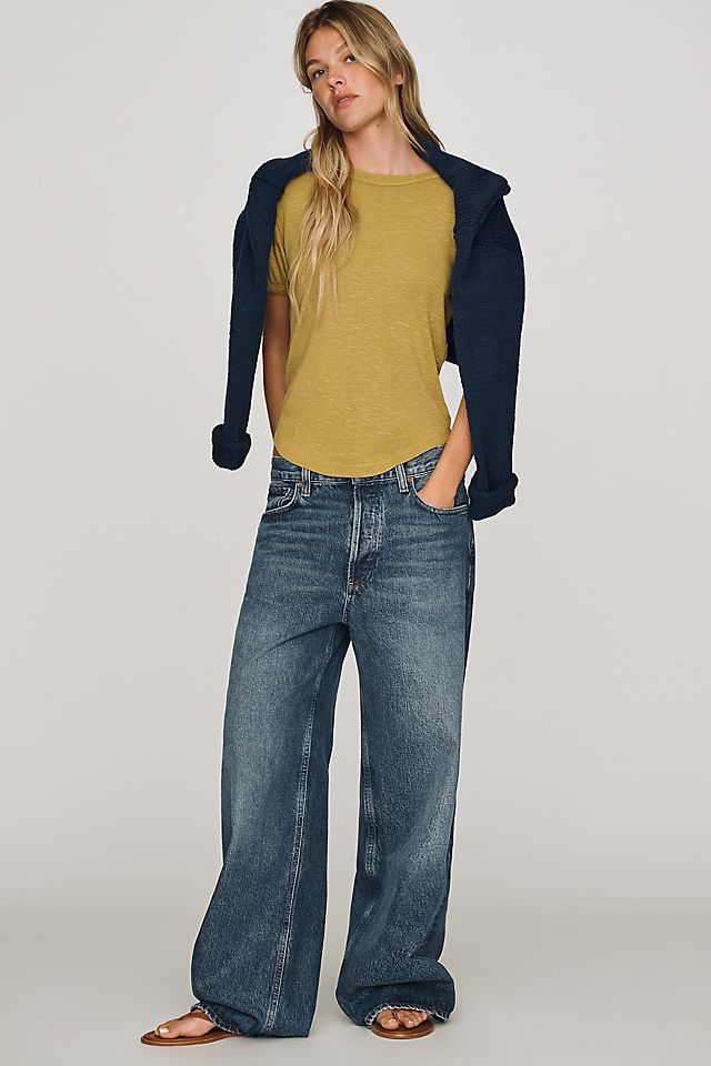 Pilcro Women's Cotton Puff-Sleeve Tee