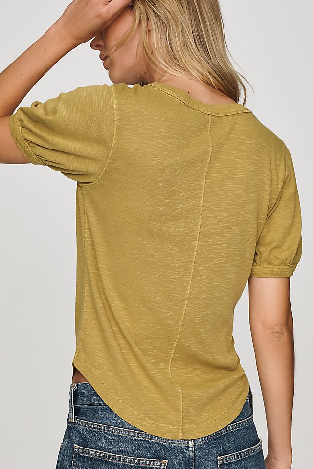 Pilcro Women's Cotton Puff-Sleeve Tee