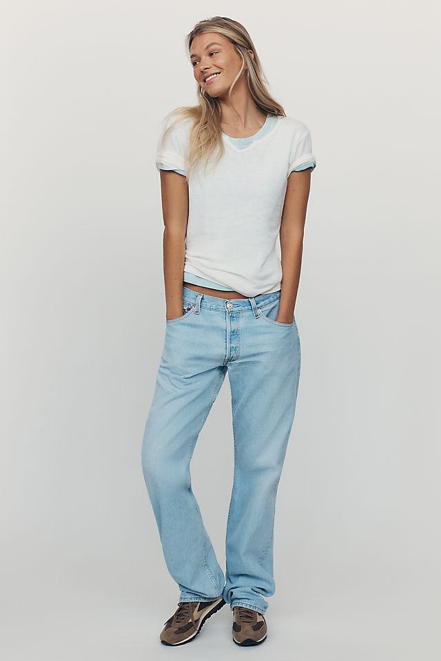 Pilcro Sable Women's Cotton Modal Notched Collar Tee