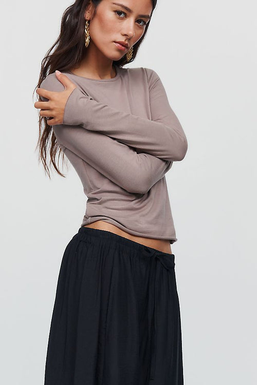 By Anthropologie Evan Women's Cotton Modal Long Sleeve Tee