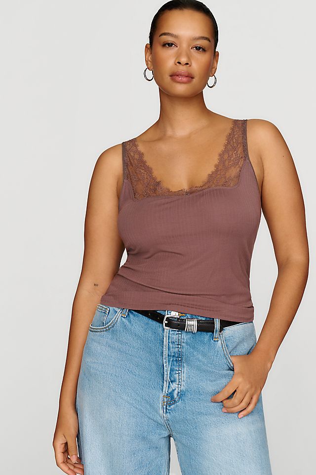 LyreBird Women's Modaluxe Lace-Trim Tank