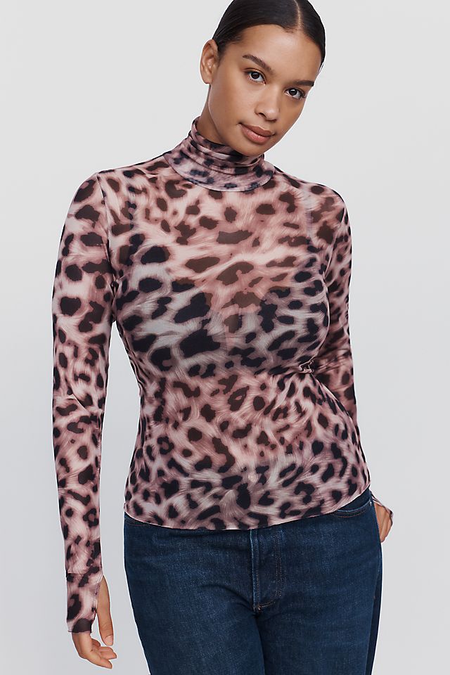 AFRM Women's Zadie Mesh Mock Neck Top